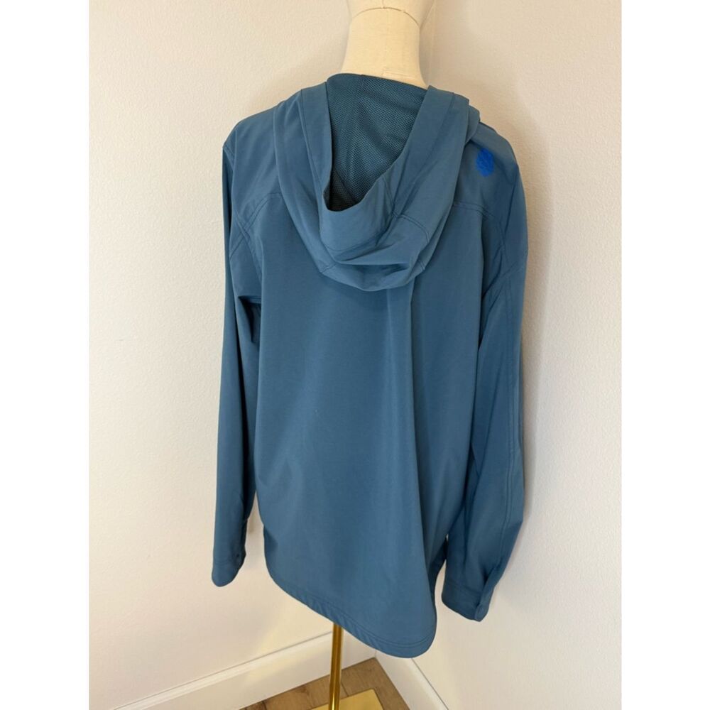 Stio Lace-Up Hoodie Tunic in Teal Blue - Size Large - Picture 6 of 6